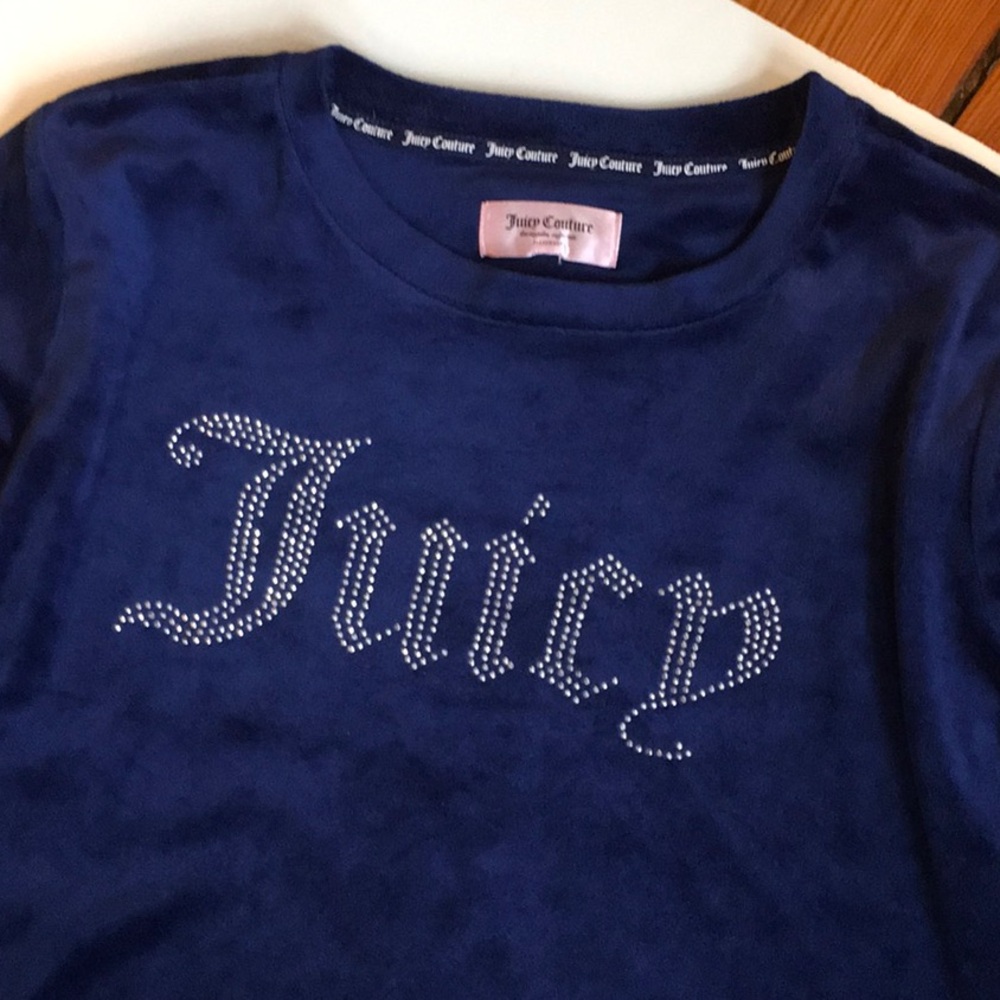 Juicy Couture Blue Velvet Top